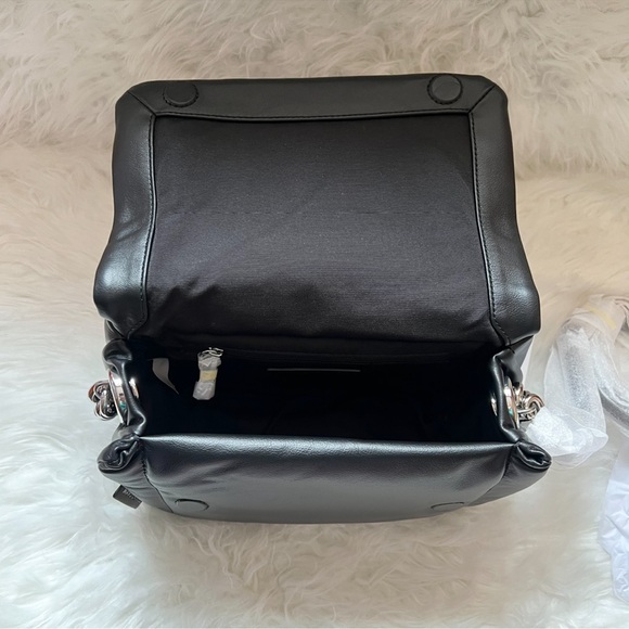 New! MARC JACOBS The Pillow Leather Bag in Black in Black - Picture 8 of 13